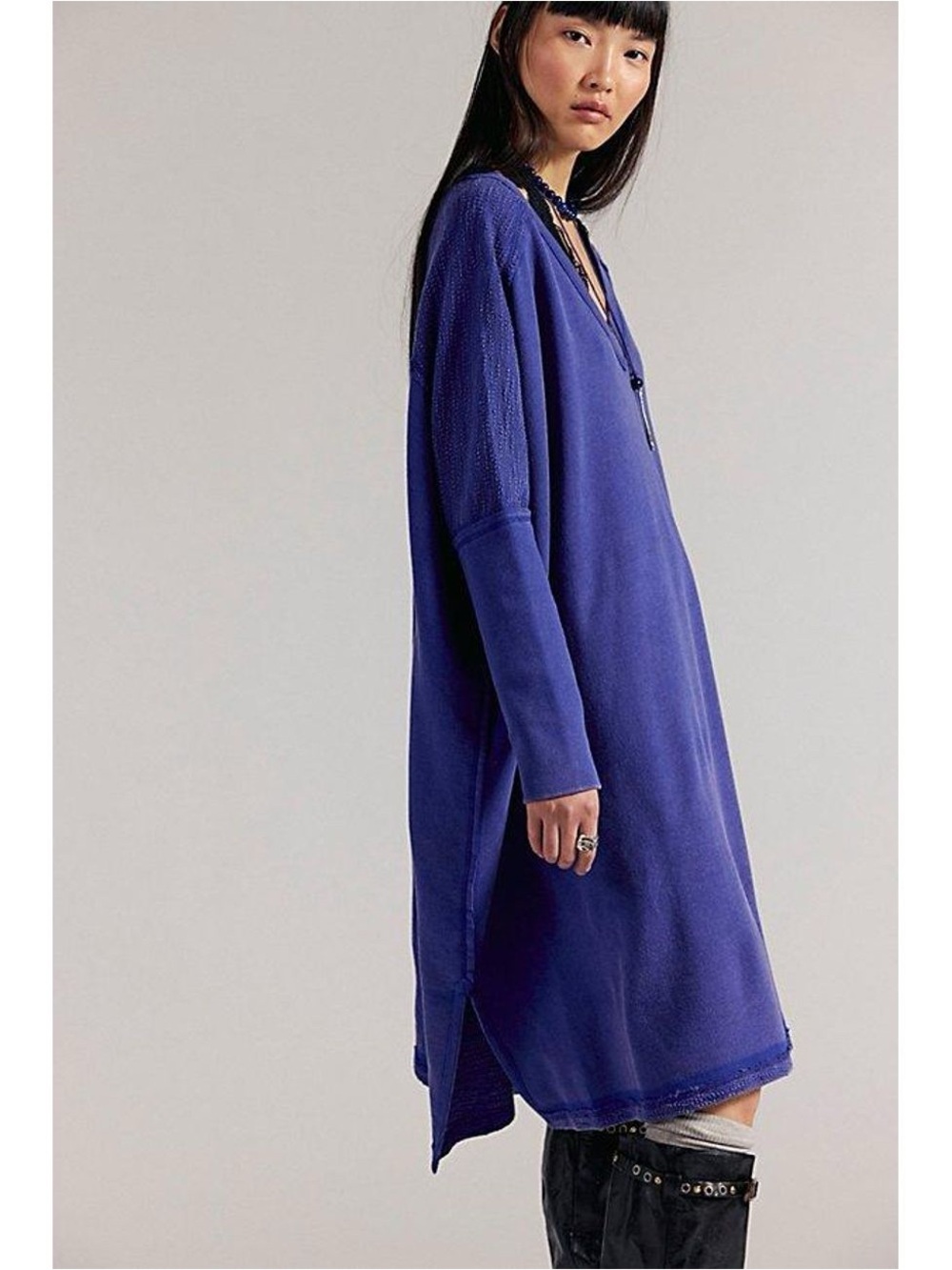 We The Free Happy Place Maci Sweatshirt in Royal Blue
